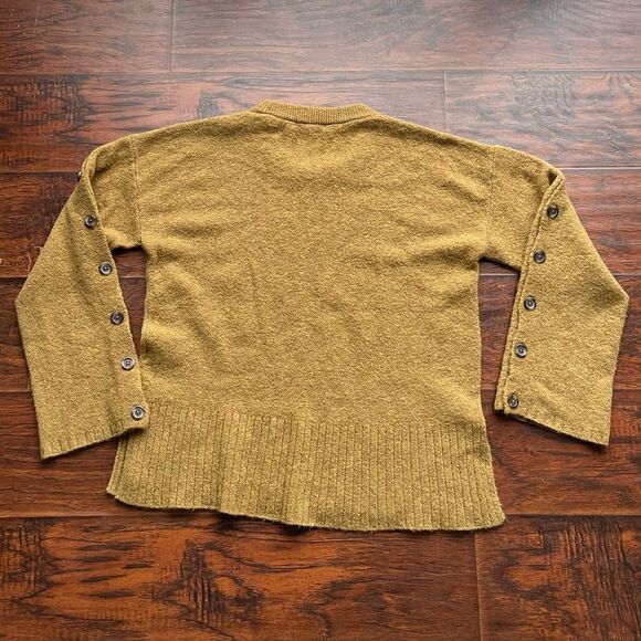 Madewell Button Sleeve Pullover Sweater Merino Wool Blend size s - Picture 4 of 8